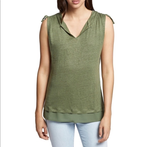 Sanctuary Nora Tiered Hem Top “Cadet” XXS - Picture 1 of 6